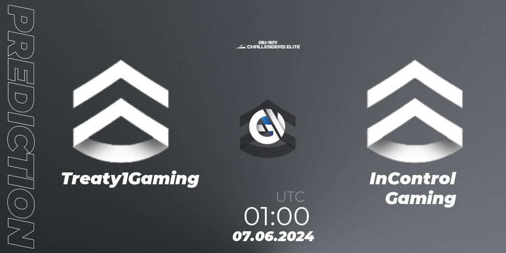 Pronóstico Treaty1Gaming - InControl Gaming. 07.06.2024 at 00:00, Call of Duty, Call of Duty Challengers 2024 - Elite 3: NA