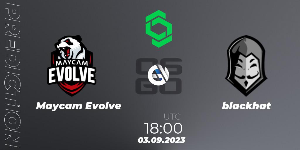 Pronóstico Maycam Evolve - blackhat. 03.09.2023 at 18:00, Counter-Strike (CS2), CCT South America Series #11: Open Qualifier
