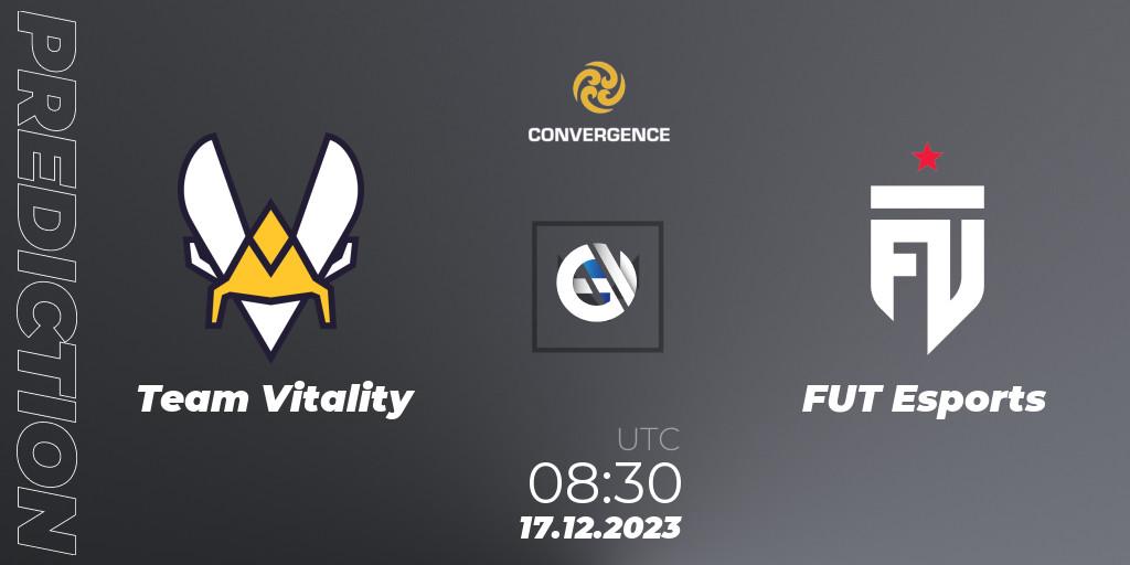 Pronóstico Team Vitality - FUT Esports. 17.12.23, VALORANT, Convergence 2023