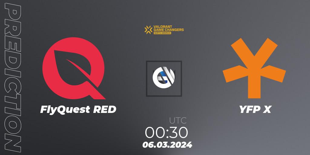 Pronóstico FlyQuest RED - YFP X. 06.03.2024 at 00:30, VALORANT, VCT 2024: Game Changers North America Series Series 1