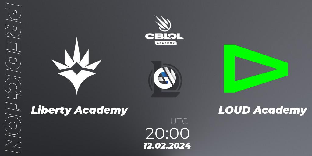 Pronóstico Liberty Academy - LOUD Academy. 12.02.2024 at 21:00, LoL, CBLOL Academy Split 1 2024