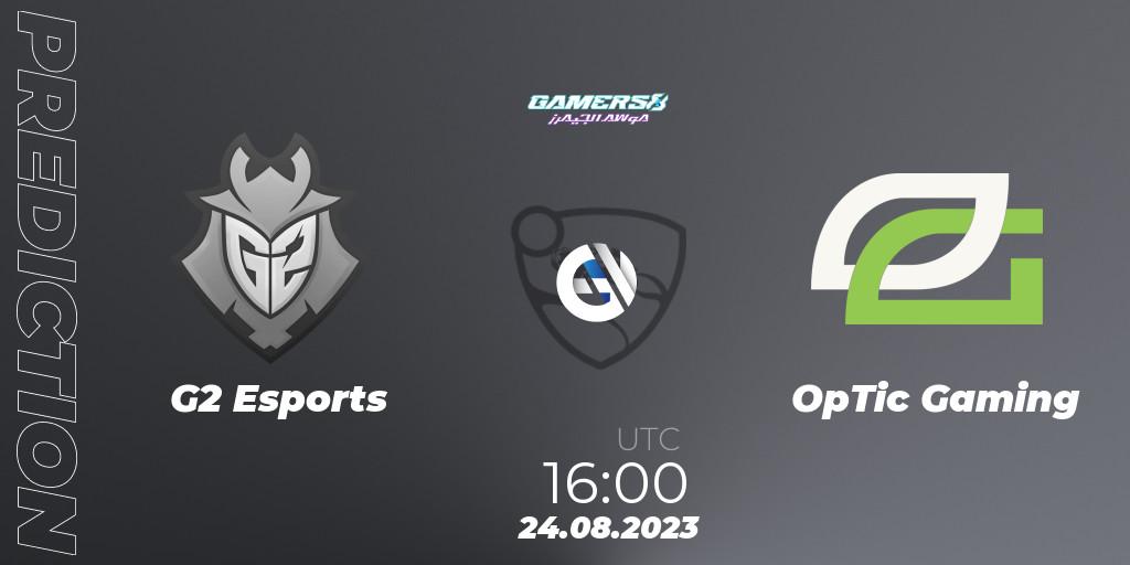Pronóstico G2 Esports - OpTic Gaming. 24.08.2023 at 16:15, Rocket League, Gamers8 2023