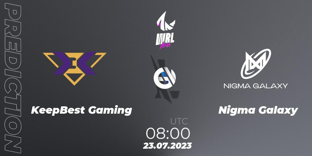 Pronóstico KeepBest Gaming - Nigma Galaxy. 23.07.2023 at 08:00, Wild Rift, WRL Asia 2023 - Season 1 - Finals