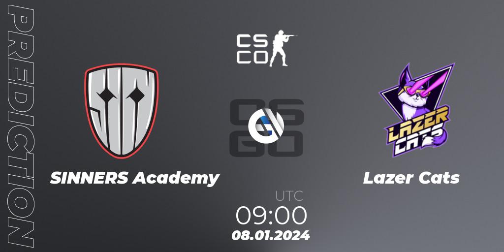 Pronóstico SINNERS Academy - Lazer Cats. 08.01.2024 at 09:00, Counter-Strike (CS2), European Pro League Season 14: Division 2