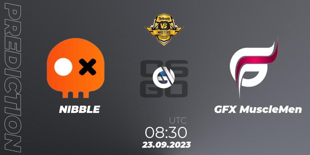 Pronóstico NIBBLE - GFX MuscleMen. 23.09.23, CS2 (CS:GO), VS Gaming League Masters 2023