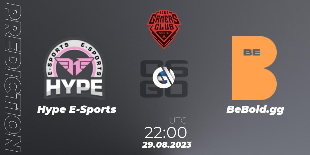 Pronóstico Hype E-Sports - BeBold.gg. 29.08.2023 at 22:00, Counter-Strike (CS2), Gamers Club Liga Série A: August 2023