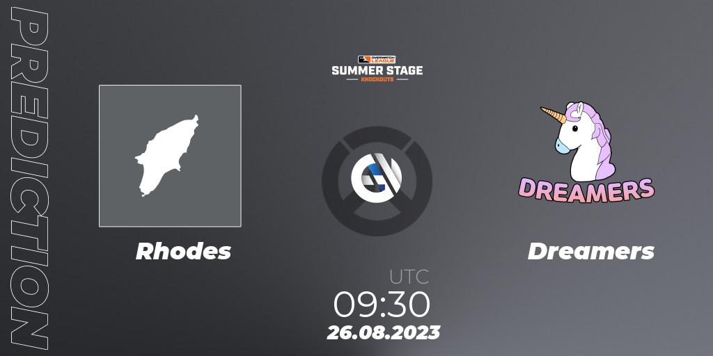 Pronóstico Rhodes - Dreamers. 26.08.2023 at 09:30, Overwatch, Overwatch League 2023 - Summer Stage Knockouts