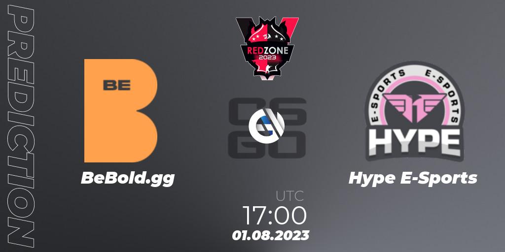 Pronóstico BeBold.gg - Hype E-Sports. 01.08.2023 at 17:00, Counter-Strike (CS2), RedZone PRO League Season 5