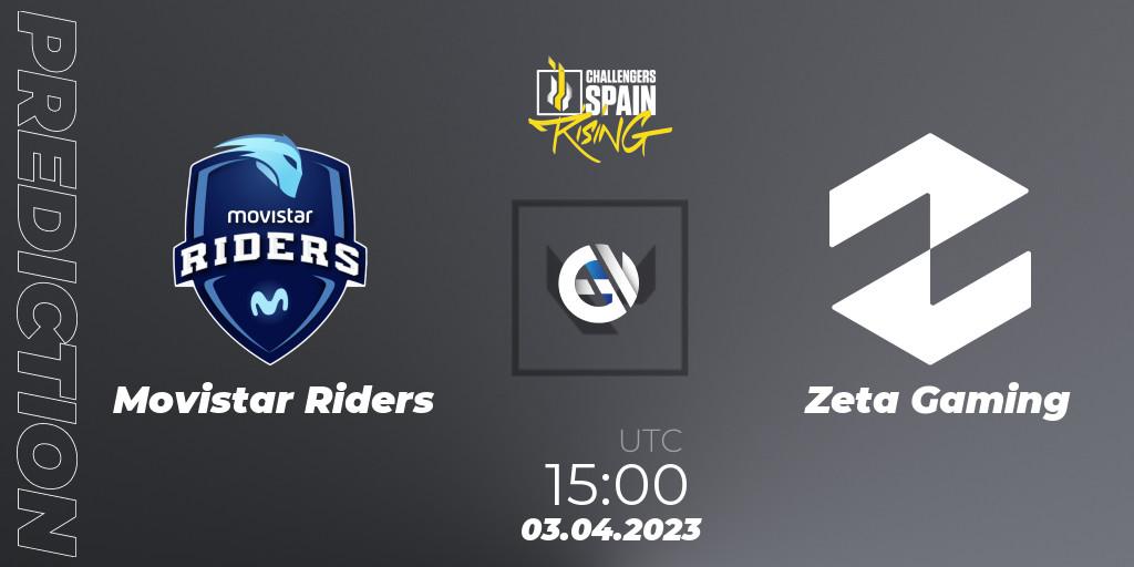 Pronóstico Movistar Riders - Zeta Gaming. 03.04.2023 at 15:00, VALORANT, VALORANT Challengers 2023 Spain: Rising Split 2