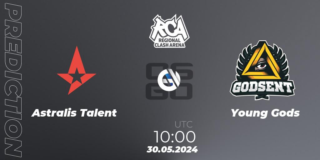 Pronóstico Astralis Talent - Young Gods. 30.05.2024 at 10:00, Counter-Strike (CS2), Regional Clash Arena Europe: Closed Qualifier