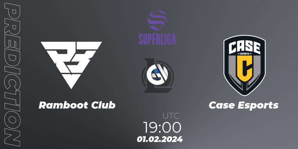 Pronóstico Ramboot Club - Case Esports. 01.02.2024 at 19:00, LoL, Superliga Spring 2024 - Group Stage