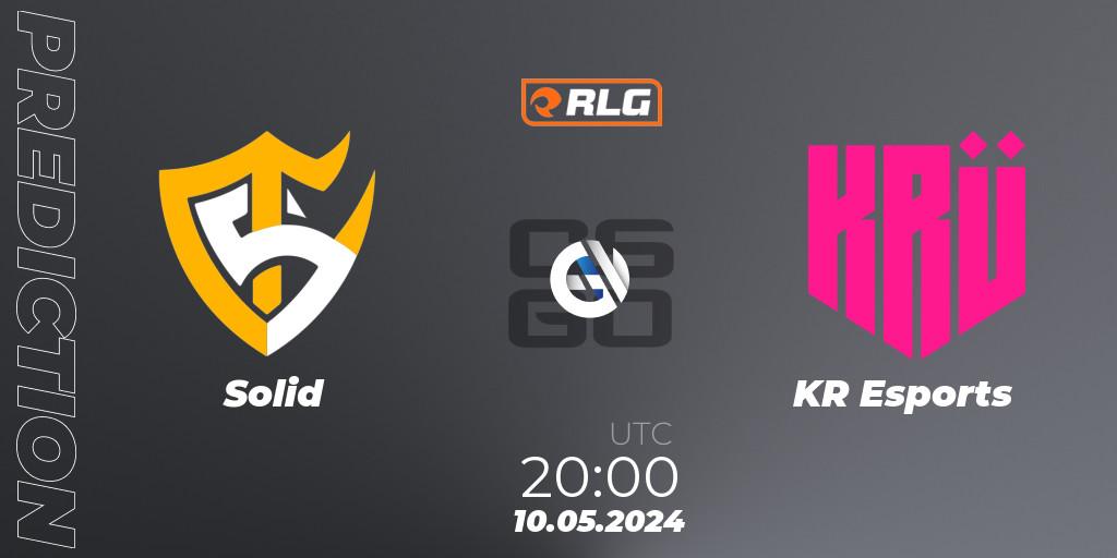 Pronóstico Solid - KRÜ Esports. 10.05.2024 at 20:30, Counter-Strike (CS2), RES Latin American Series #4