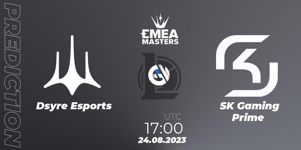 Pronóstico Dsyre Esports - SK Gaming Prime. 24.08.2023 at 18:00, LoL, EMEA Masters Summer 2023