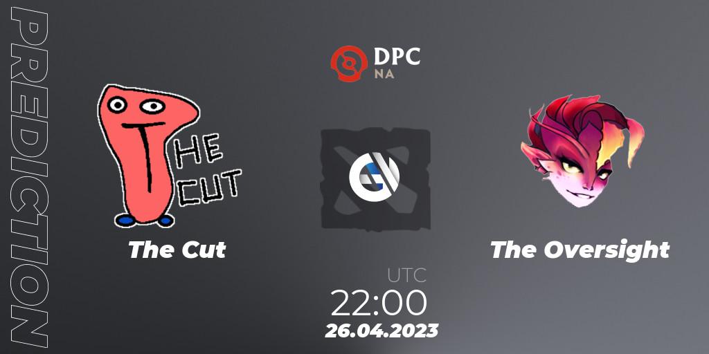 Pronóstico The Cut - The Oversight. 26.04.2023 at 22:47, Dota 2, DPC 2023 Tour 2: NA Division II (Lower)