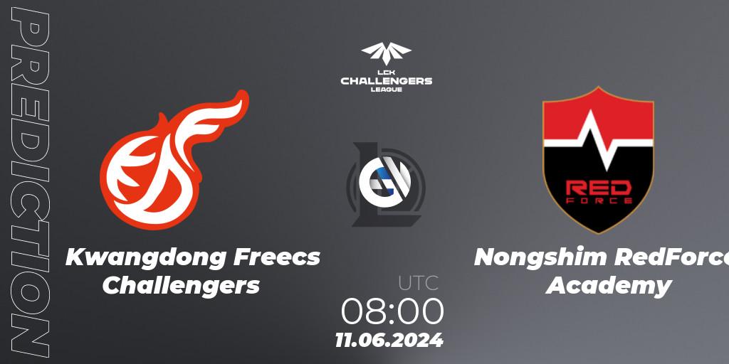 Pronóstico Kwangdong Freecs Challengers - Nongshim RedForce Academy. 11.06.2024 at 08:00, LoL, LCK Challengers League 2024 Summer - Group Stage