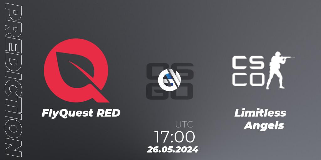 Pronóstico FlyQuest RED - Limitless Angels. 26.05.2024 at 17:00, Counter-Strike (CS2), Thunderpick World Championship 2024 NA Fe Closed Qualifier