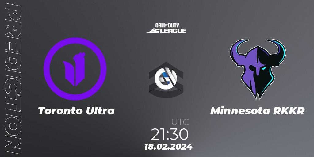 Pronóstico Toronto Ultra - Minnesota RØKKR. 18.02.2024 at 21:30, Call of Duty, Call of Duty League 2024: Stage 2 Major Qualifiers