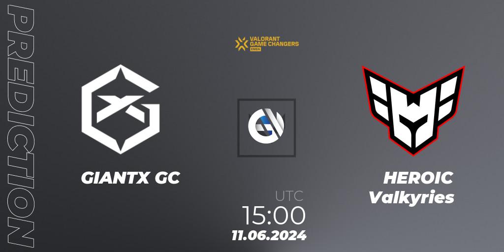 Pronóstico GIANTX GC - HEROIC Valkyries. 11.06.2024 at 18:30, VALORANT, VCT 2024: Game Changers EMEA Stage 2