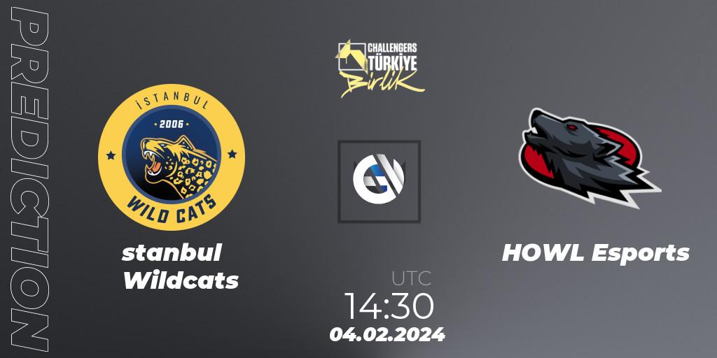 Pronóstico İstanbul Wildcats - HOWL Esports. 04.02.2024 at 14:45, VALORANT, VALORANT Challengers 2024 Turkey: Birlik Split 1