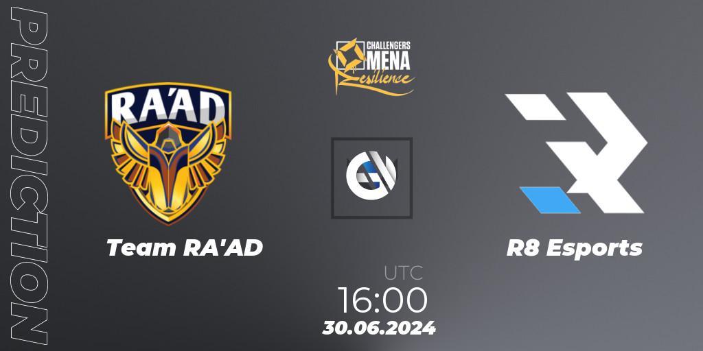 Pronóstico Team RA'AD - R8 Esports. 30.06.2024 at 16:00, VALORANT, VALORANT Challengers 2024 MENA: Resilience Split 2 - Levant and North Africa
