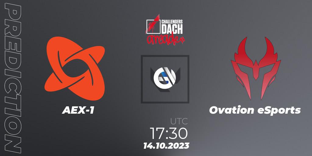 Pronóstico AEX-1 - Ovation eSports. 14.10.2023 at 17:30, VALORANT, VALORANT Challengers 2023 DACH: Arcade