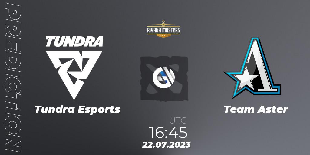 Pronóstico Tundra Esports - Team Aster. 22.07.2023 at 17:57, Dota 2, Riyadh Masters 2023 - Group Stage