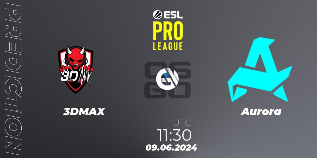 Pronóstico 3DMAX - Aurora. 09.06.2024 at 11:30, Counter-Strike (CS2), ESL Pro League Season 20: European Conference