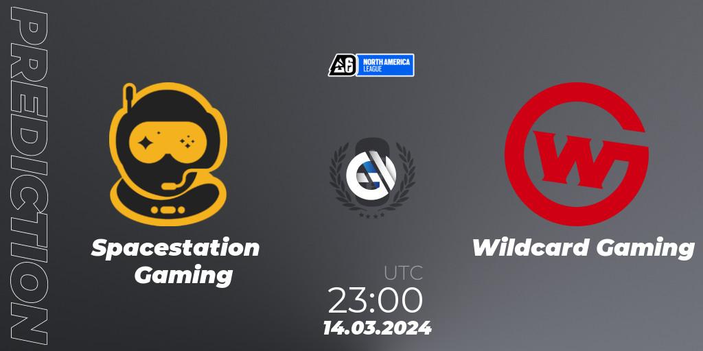 Pronóstico Spacestation Gaming - Wildcard Gaming. 30.03.24, Rainbow Six, North America League 2024 - Stage 1
