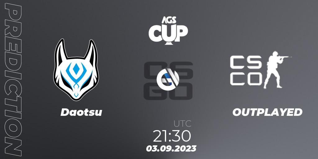 Pronóstico Daotsu - OUTPLAYED. 03.09.2023 at 22:55, Counter-Strike (CS2), AGS CUP 2023: Open Qualififer #3