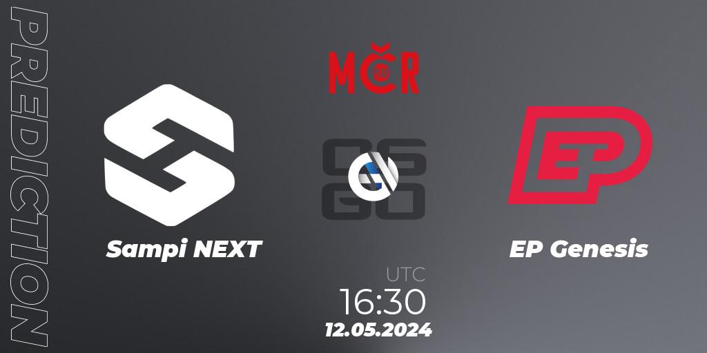 Pronóstico Sampi NEXT - EP Genesis. 12.05.2024 at 16:30, Counter-Strike (CS2), Tipsport Cup Spring 2024: Closed Qualifier