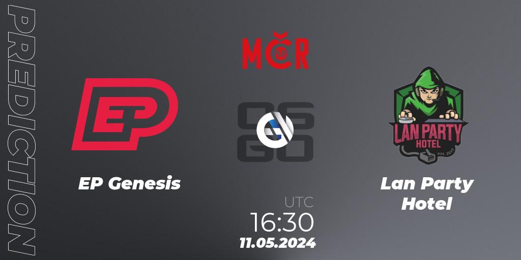 Pronóstico EP Genesis - Lan Party Hotel. 11.05.2024 at 16:30, Counter-Strike (CS2), Tipsport Cup Spring 2024: Closed Qualifier