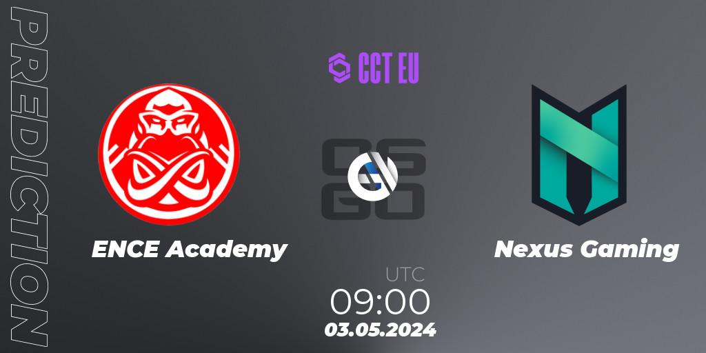 Pronóstico ENCE Academy - Nexus Gaming. 03.05.2024 at 09:00, Counter-Strike (CS2), CCT Season 2 Europe Series 2 