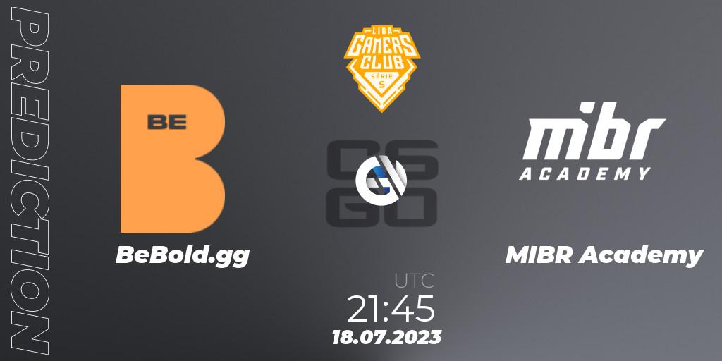 Pronóstico BeBold.gg - MIBR Academy. 18.07.2023 at 22:30, Counter-Strike (CS2), Gamers Club Liga Série S: Season 3