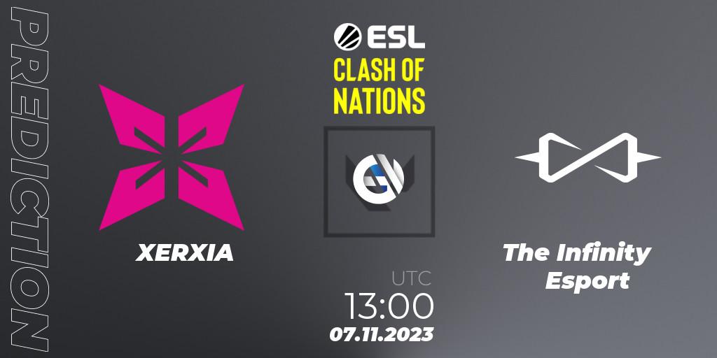 Pronóstico XERXIA - The Infinity Esport. 07.11.2023 at 13:20, VALORANT, ESL Clash of Nations 2023 - Thailand Closed Qualifier