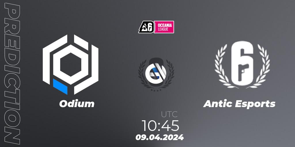 Pronóstico Odium - Antic Esports. 09.04.2024 at 11:45, Rainbow Six, Oceania League 2024 - Stage 1