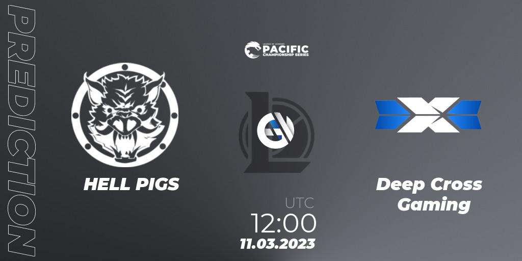 Pronóstico HELL PIGS - Deep Cross Gaming. 11.03.2023 at 12:00, LoL, PCS Spring 2023 - Group Stage