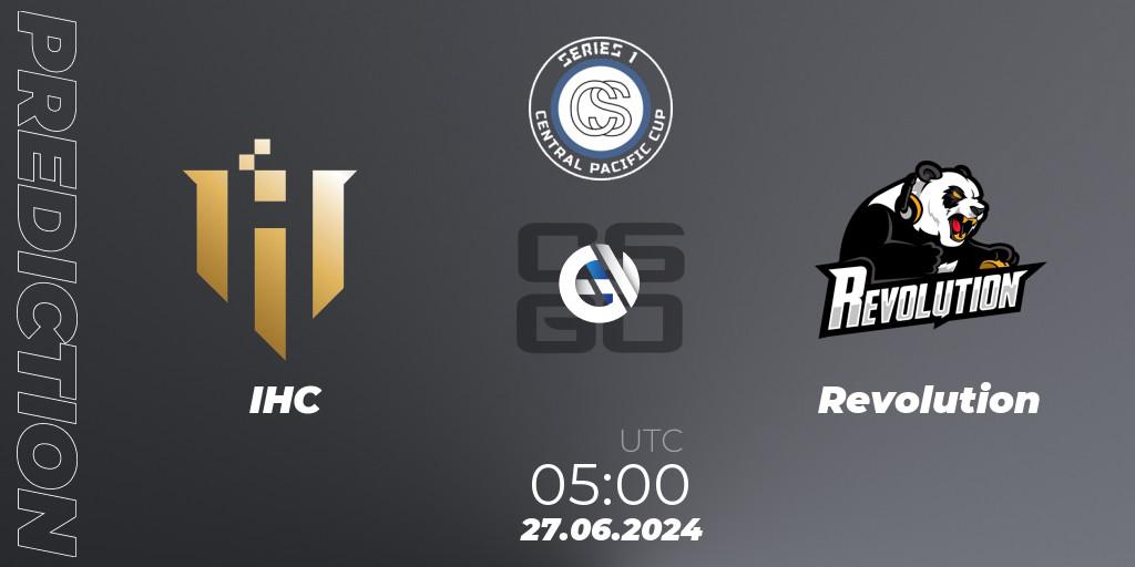Pronóstico IHC - Revolution. 27.06.2024 at 05:00, Counter-Strike (CS2), Central Pacific Cup: Series 1