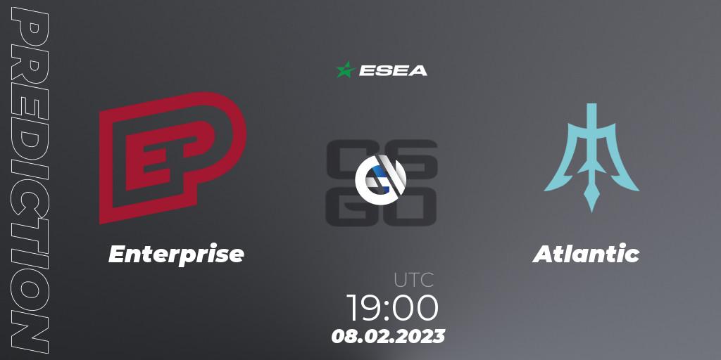 Pronóstico Enterprise - Atlantic. 08.02.2023 at 19:00, Counter-Strike (CS2), ESEA Season 44: Advanced Division - Europe