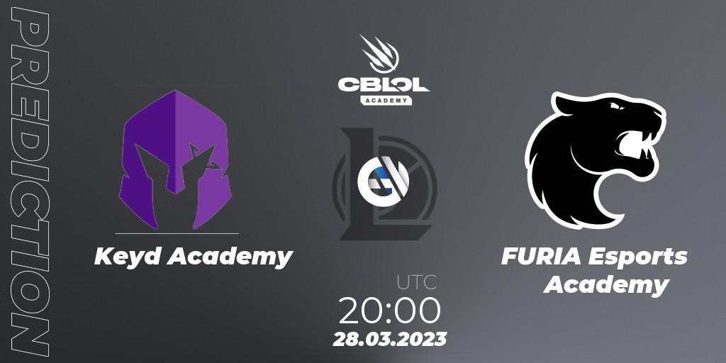 Pronóstico Keyd Academy - FURIA Esports Academy. 28.03.23, LoL, CBLOL Academy Split 1 2023