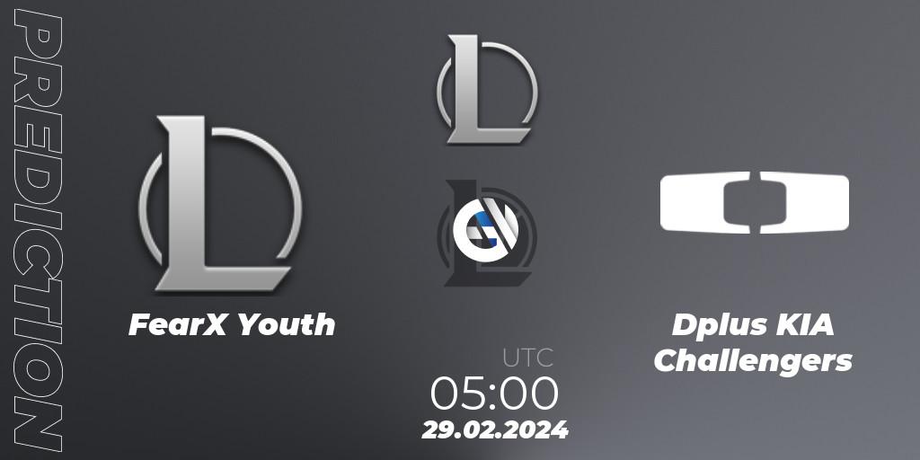 Pronóstico FearX Youth - Dplus KIA Challengers. 29.02.24, LoL, LCK Challengers League 2024 Spring - Group Stage