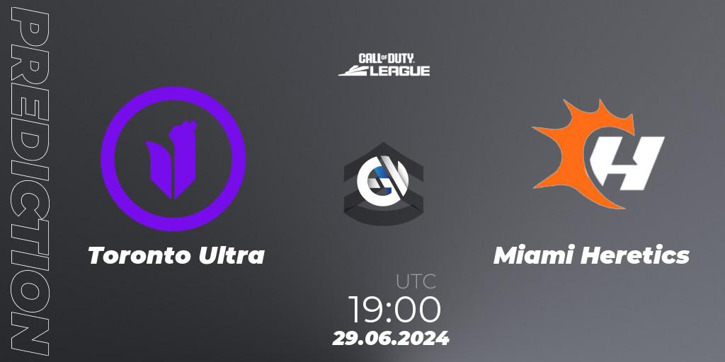 Pronóstico Toronto Ultra - Miami Heretics. 29.06.2024 at 19:00, Call of Duty, Call of Duty League 2024: Stage 4 Major