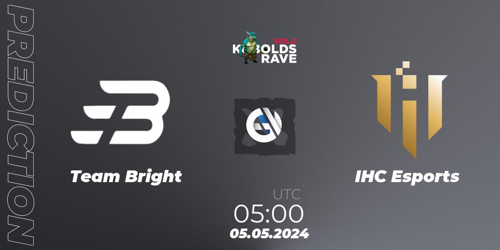 Pronóstico Team Bright - IHC Esports. 05.05.2024 at 05:20, Dota 2, Cringe Station Kobolds Rave 2