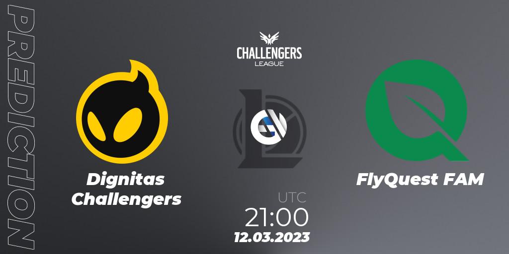 Pronóstico Dignitas Challengers - FlyQuest FAM. 12.03.23, LoL, NACL 2023 Spring - Playoffs