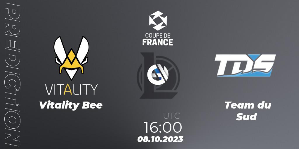 Pronóstico Vitality Bee - Team du Sud. 08.10.2023 at 16:00, LoL, Coupe de France 2023