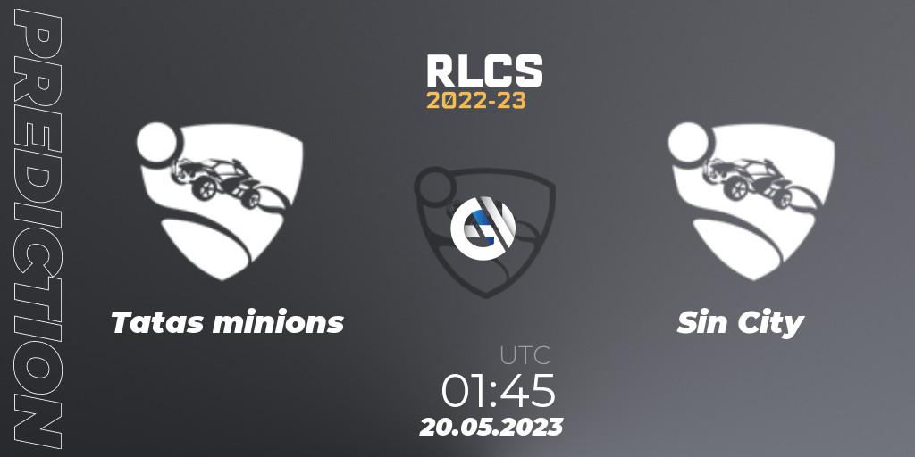 Pronóstico Tatas minions - Sin City. 20.05.2023 at 01:45, Rocket League, RLCS 2022-23 - Spring: Oceania Regional 2 - Spring Cup