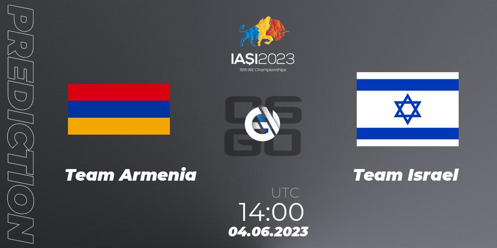Pronóstico Team Armenia - Israel. 04.06.2023 at 14:00, Counter-Strike (CS2), IESF World Esports Championship 2023: Eastern Europe Qualifier