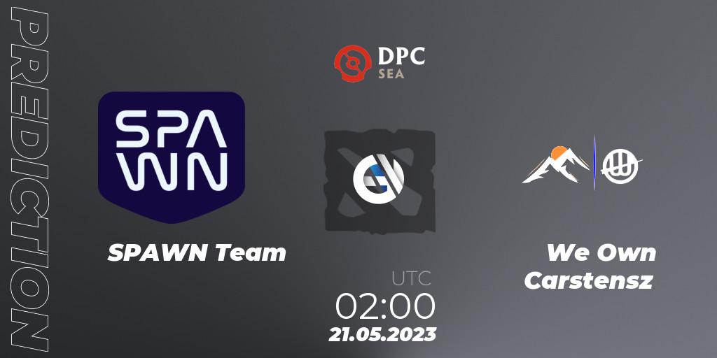 Pronóstico SPAWN Team - We Own Carstensz. 21.05.2023 at 02:02, Dota 2, DPC SEA 2023 Tour 3: Closed Qualifier