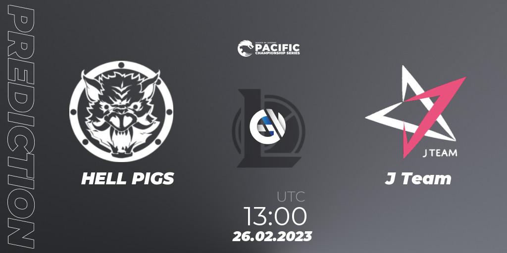 Pronóstico HELL PIGS - J Team. 26.02.23, LoL, PCS Spring 2023 - Group Stage