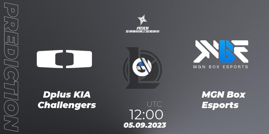 Pronóstico Dplus KIA Challengers - MGN Box Esports. 05.09.2023 at 12:00, LoL, Asia Star Challengers Invitational 2023