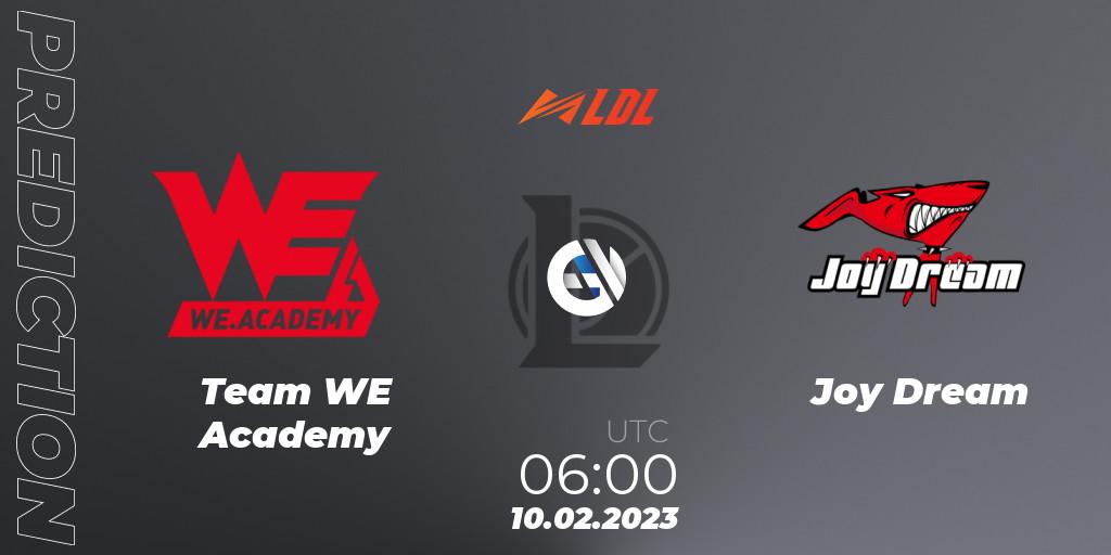 Pronóstico Team WE Academy - Joy Dream. 10.02.23, LoL, LDL 2023 - Swiss Stage